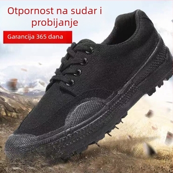 Radna obuća, platneni gornji dio, vulkanizirana gumena potplat, okrugli nos, prozračnost, unisex