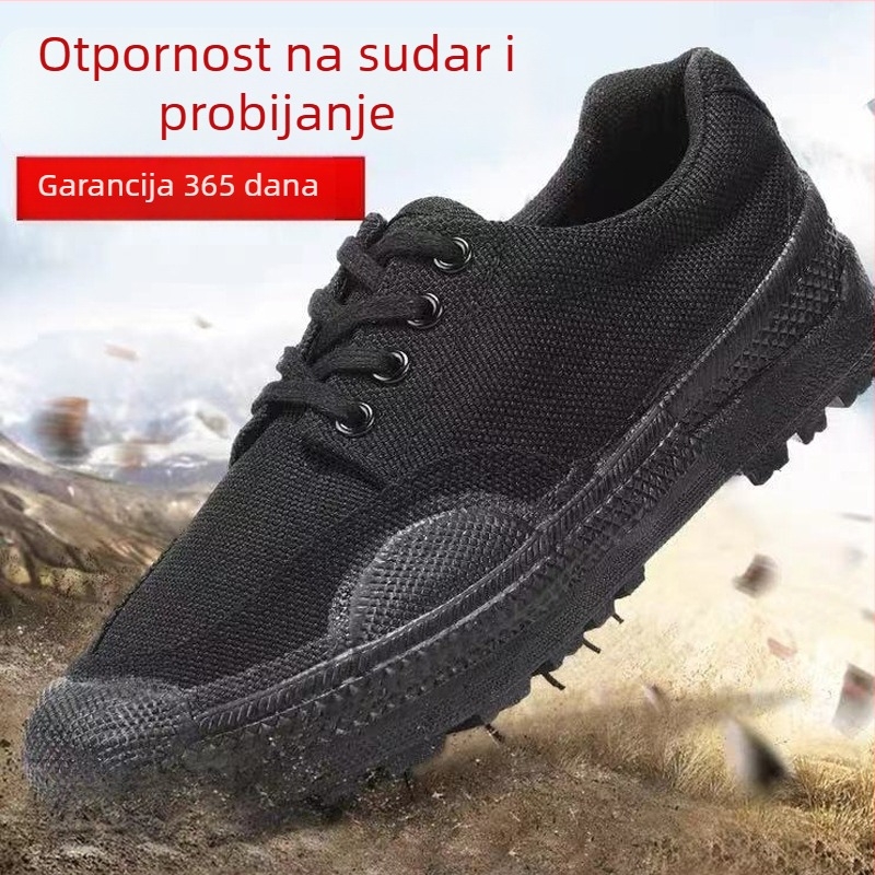 Radna obuća, platneni gornji dio, vulkanizirana gumena potplat, okrugli nos, prozračnost, unisex