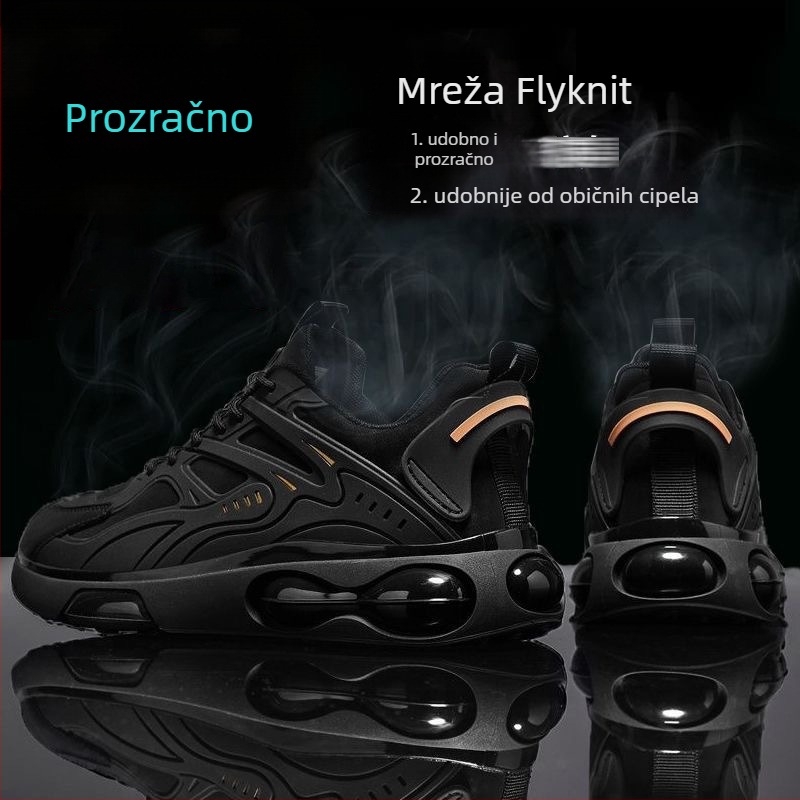 Muške loaferice s mrežastim gornjim dijelom, prozračne, niski potplat 1–3 cm, injektirana potplat, s vezanjem