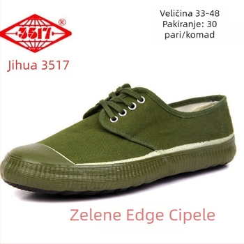 3517 Muške platnene radne tenisice – prozračne, protuklizna podstava, izdržljive, gumena podstava, niski model