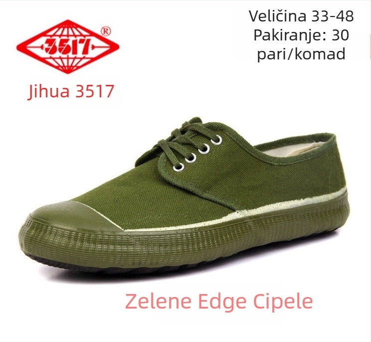 3517 Muške platnene radne tenisice – prozračne, protuklizna podstava, izdržljive, gumena podstava, niski model