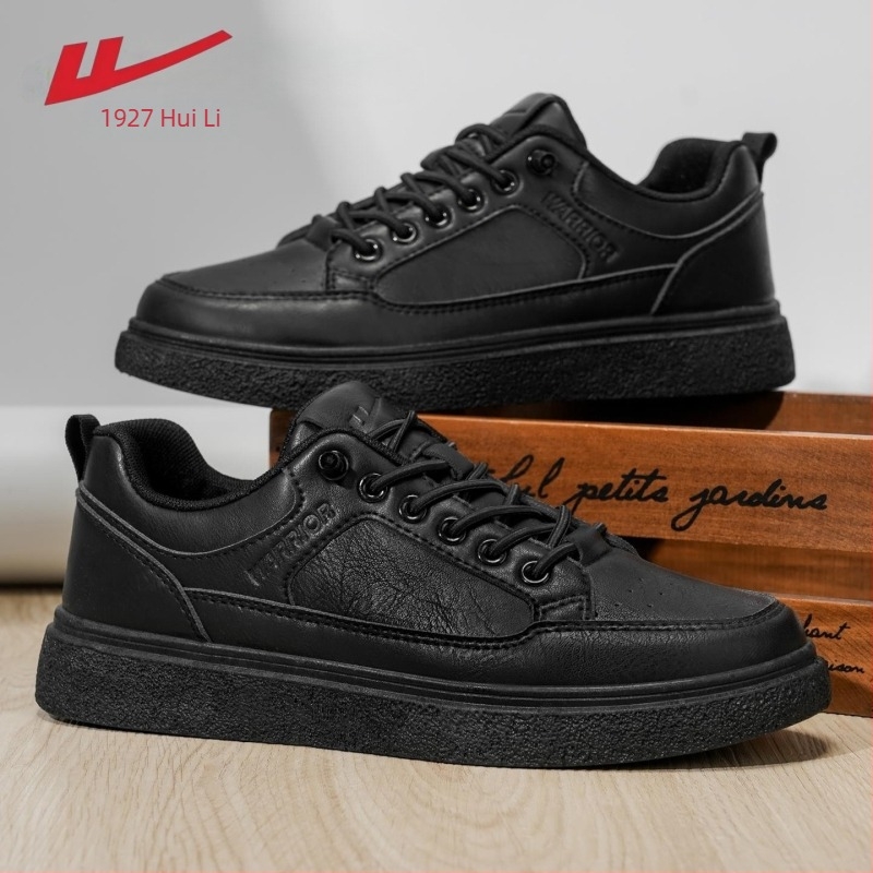 Muške tenisice Warrior od sintetičke kože, vezanje, okrugli vrh, mrežasta podstava, PVC đon, niski potpetica 1–3 cm