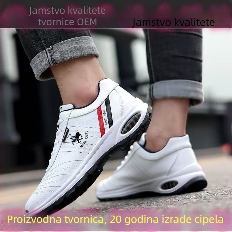 Casual tenisice s vezicama - niski gornji dio od platna, prugasti uzorak, prozračna, lagana, protuklizna, otporna, potplat injektirano oblikovan