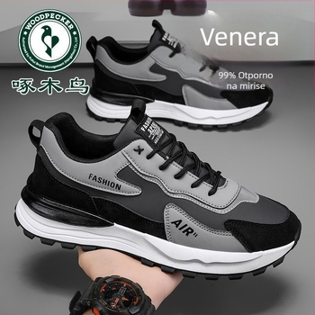 Muške putne tenisice – Jesen sport casual, gumeni potplat, niski profil, okrugli vrh