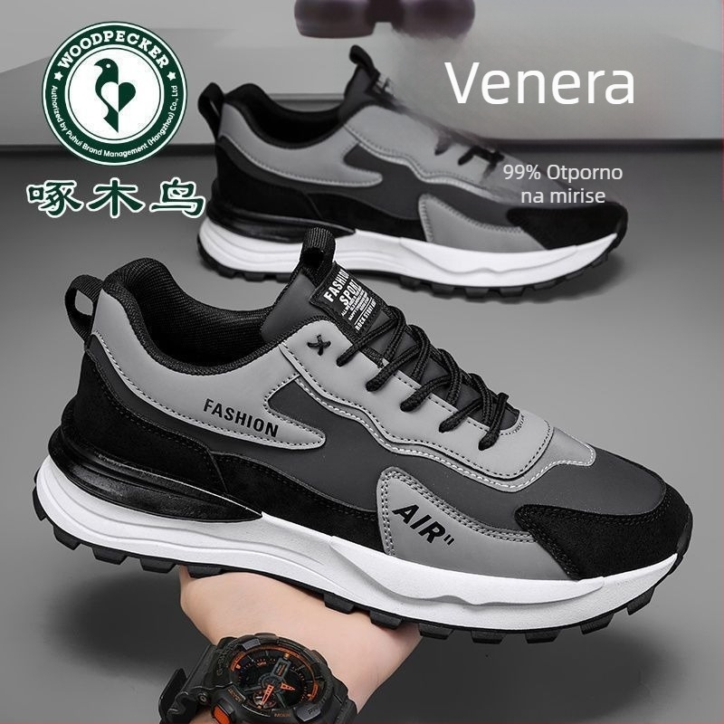 Muške putne tenisice – Jesen sport casual, gumeni potplat, niski profil, okrugli vrh