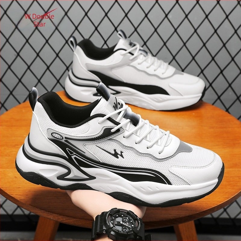 Unisex Dad Shoes tenisice s prozračnom gornjim dijelu PU+ mreža, EVA potplat, vezanje, niski kroj, protuklizne