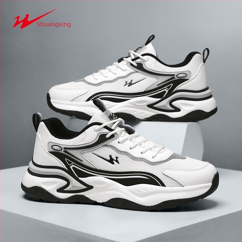 Unisex Dad Shoes tenisice s prozračnom gornjim dijelu PU+ mreža, EVA potplat, vezanje, niski kroj, protuklizne