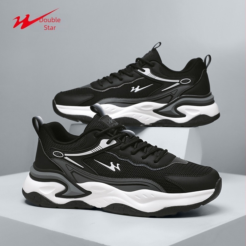 Unisex Dad Shoes tenisice s prozračnom gornjim dijelu PU+ mreža, EVA potplat, vezanje, niski kroj, protuklizne