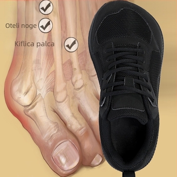 Unisex tenisice za trčanje s protukliznom podlogom, širokim prstom i prozračnim mrežastim gornjim dijelom, s prednjim vezivanjem, udobne za svakodnevno opuštanje, pogodne za sve sezone.