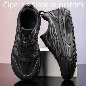 Unisex tenisice za trčanje s PU+mrežastim gornjim dijelom, EVA+gumom, povećanje visine, prozračne, prednje vezanje