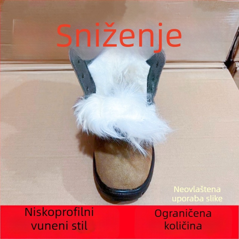 Muške zimske čizme Martin, visok nadkoljenik, vodootporne, tople vunene podstavke, gumeni potplat