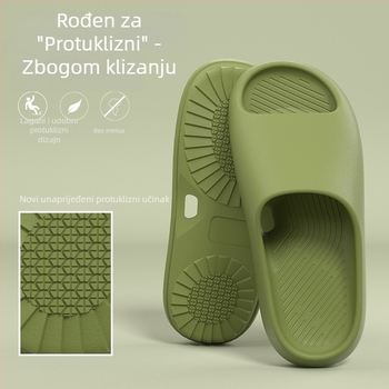 Unisex EVA papuče za unutrašnju upotrebu, ljeto 2025, ležerni stil, tihe, mekana potplata