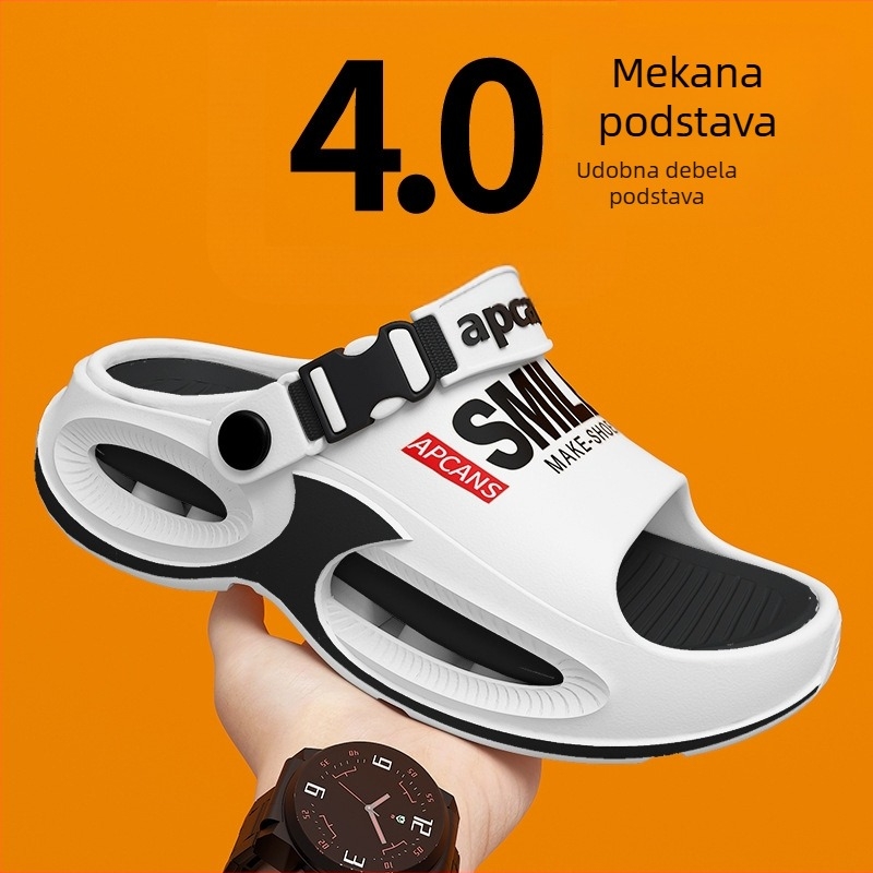 Unisex EVA slide sandale | Gornja strana: EVA; Potplat: EVA | Tehnologija: injekcijsko oblikovanje potplata | Ljeto 2025 | U svakodnevnom stilu