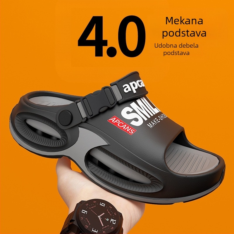 Unisex EVA slide sandale | Gornja strana: EVA; Potplat: EVA | Tehnologija: injekcijsko oblikovanje potplata | Ljeto 2025 | U svakodnevnom stilu