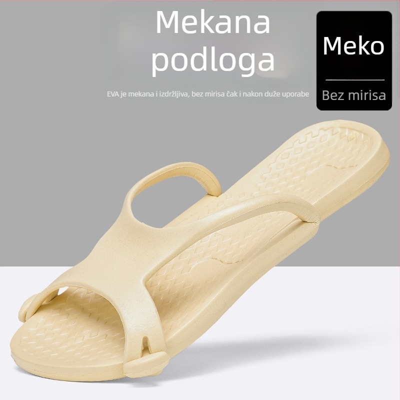 Unisex EVA papuče za kuću, hotel i putovanje — sklopive, prenosive, monolitno oblikovane, EVA potplata, protuklizne