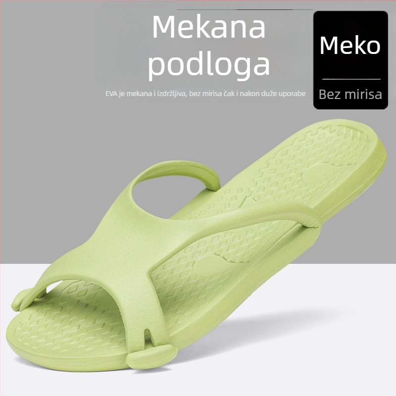 Unisex EVA papuče za kuću, hotel i putovanje — sklopive, prenosive, monolitno oblikovane, EVA potplata, protuklizne
