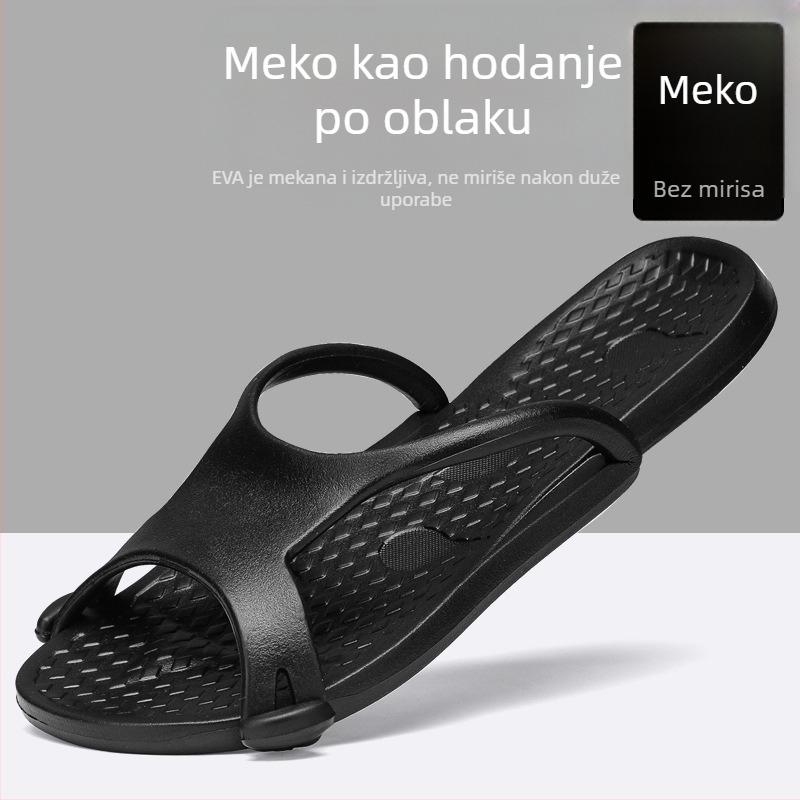Unisex EVA papuče za kuću, hotel i putovanje — sklopive, prenosive, monolitno oblikovane, EVA potplata, protuklizne