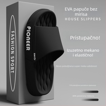 Muške papuče EVA za ljeto, indoor upotreba, protuklizna debela potplata, velike veličine, s kontrolom mirisa