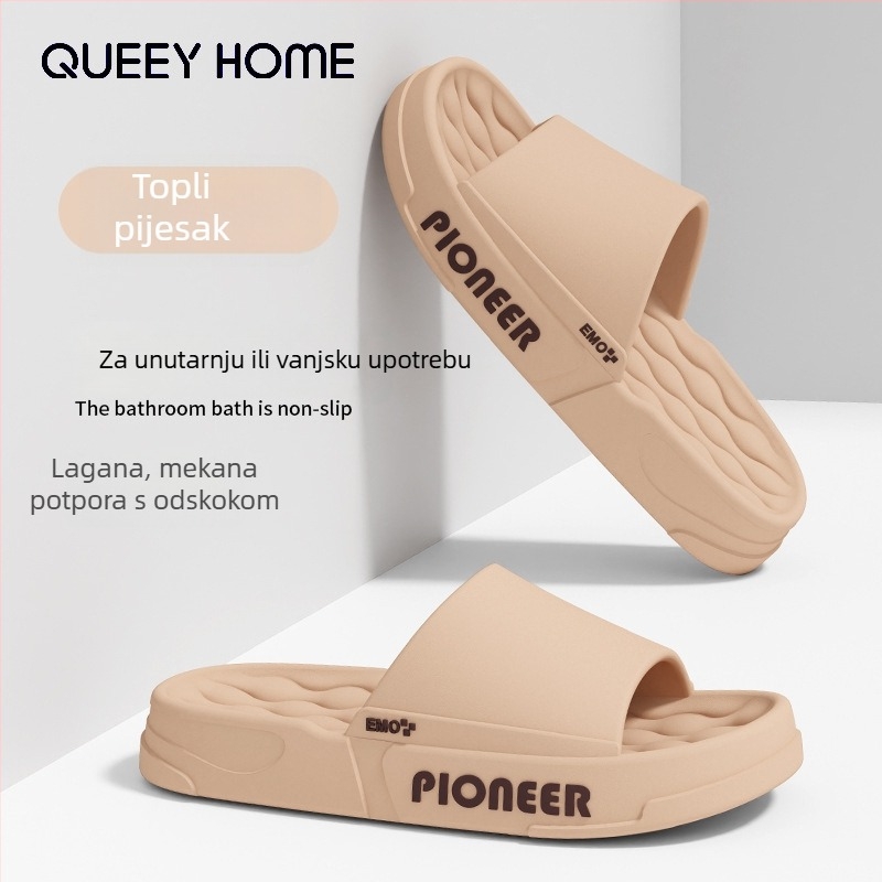 Muške papuče EVA za ljeto, indoor upotreba, protuklizna debela potplata, velike veličine, s kontrolom mirisa