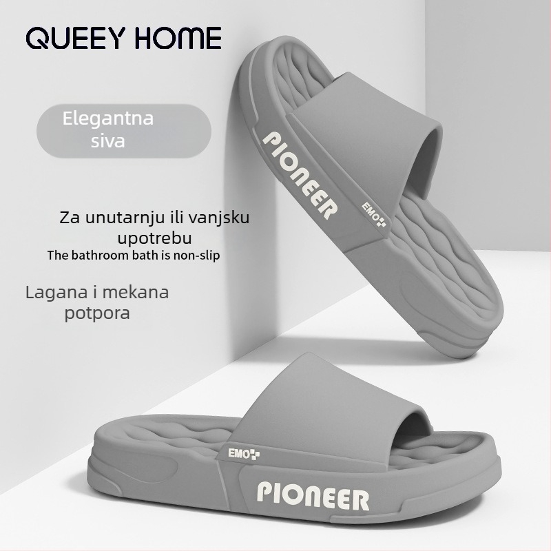 Muške papuče EVA za ljeto, indoor upotreba, protuklizna debela potplata, velike veličine, s kontrolom mirisa