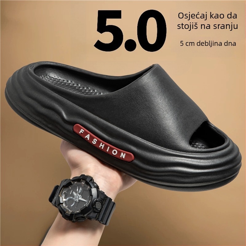 Muške EVA papuče za ljeto, protuklizne plažne sportske sandale, ležernog stila, slip-on zatvaranje, proljeće 2023 izdanje