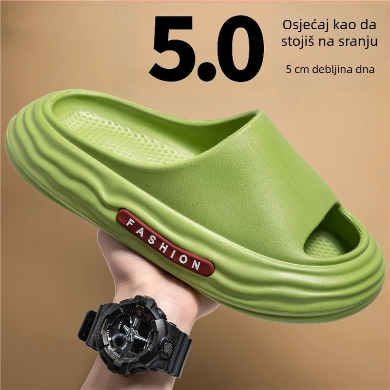 Muške EVA papuče za ljeto, protuklizne plažne sportske sandale, ležernog stila, slip-on zatvaranje, proljeće 2023 izdanje