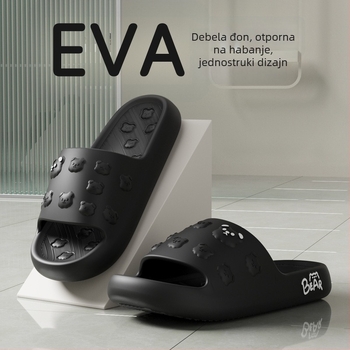 Unisex EVA papuče za unutarnju upotrebu, mekana potplata, protuklizne, otporne na habanje, potplata oblikovana injekcijskim postupkom