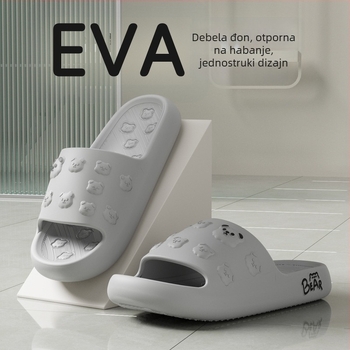 Unisex EVA papuče za unutarnju upotrebu, mekana potplata, protuklizne, otporne na habanje, potplata oblikovana injekcijskim postupkom