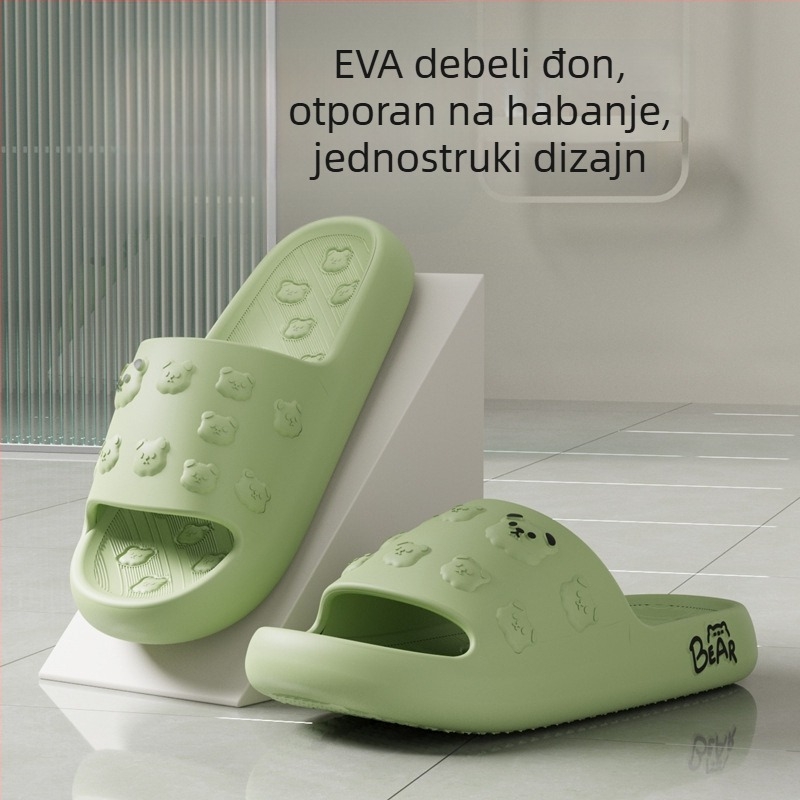 Unisex EVA papuče za unutarnju upotrebu, mekana potplata, protuklizne, otporne na habanje, potplata oblikovana injekcijskim postupkom