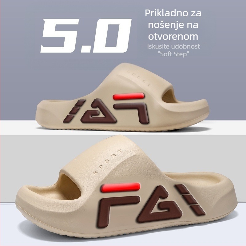 Muške japanke, plastični gornji dio, PVC đon, injekcijsko oblikovanje, mat završni premaz, ljeto 2024