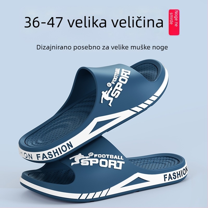 Muške sandale bez mirisa, s protivkliznim debelim potplatom, za kuću i van, ekstra velika veličina, ljeto