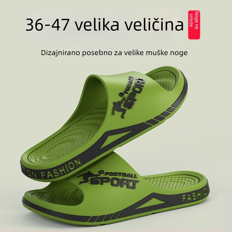 Muške sandale bez mirisa, s protivkliznim debelim potplatom, za kuću i van, ekstra velika veličina, ljeto