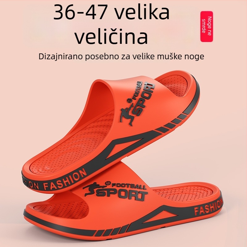 Muške sandale bez mirisa, s protivkliznim debelim potplatom, za kuću i van, ekstra velika veličina, ljeto