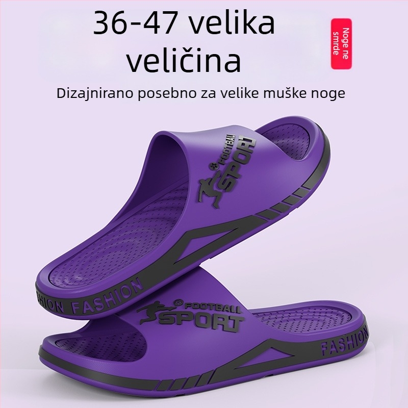 Muške sandale bez mirisa, s protivkliznim debelim potplatom, za kuću i van, ekstra velika veličina, ljeto