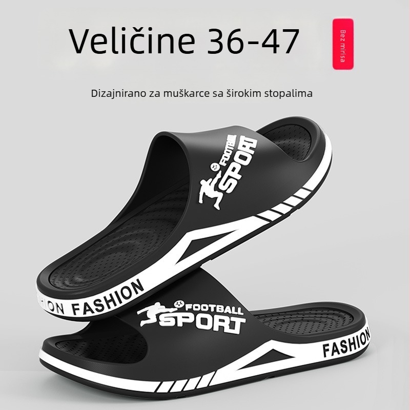 Muške sandale bez mirisa, s protivkliznim debelim potplatom, za kuću i van, ekstra velika veličina, ljeto