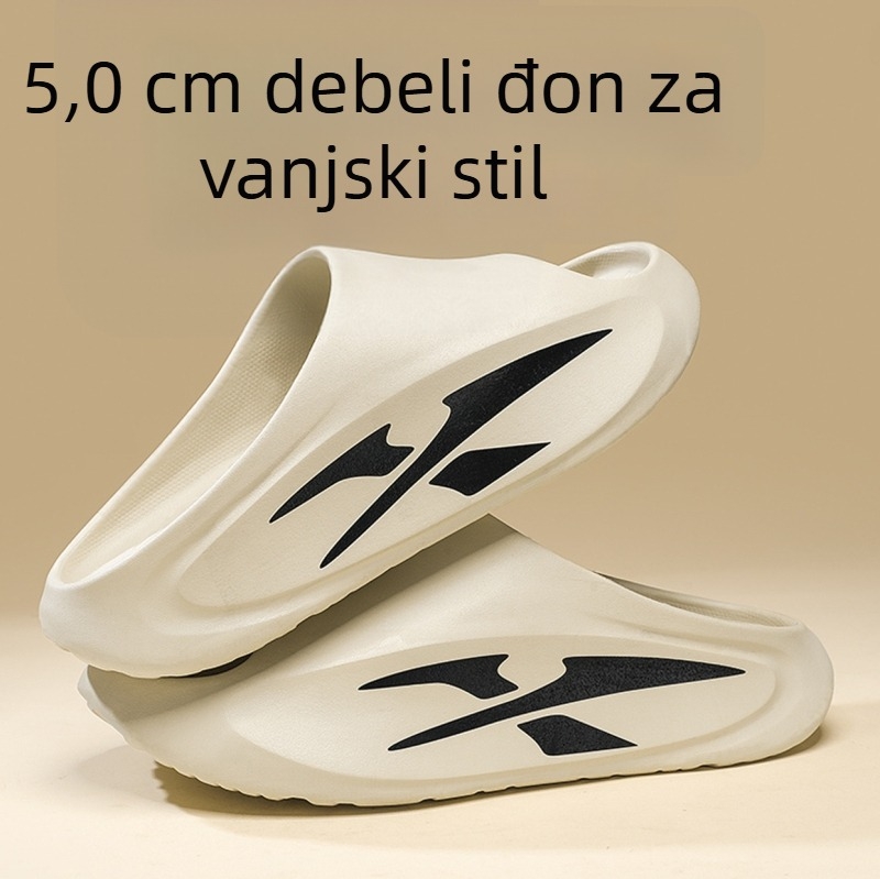 Muške flip-flop papuče od EVA, gornji dio EVA i potplat EVA, injekcijski đon, protuklizne, ljeto 2024, mladi stil
