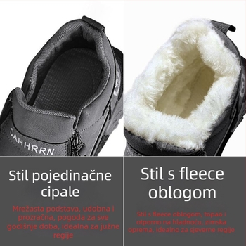 MD1938 Unisex Martin čizme PU gornji dio, đon od gume-pjene, visok šev, umjetna pliš unutarnja - stil streetwear