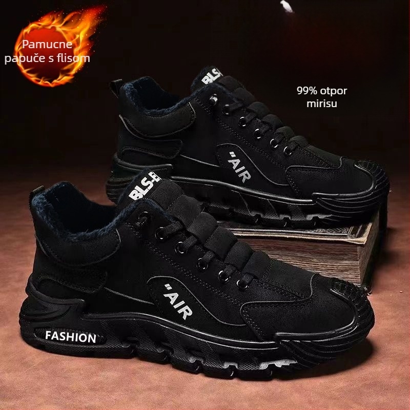 Muške slip-on outdoor tenisice — PU gornji dio, EVA ulošak, plastična potplata, bez vezica, apsorpcija šokova