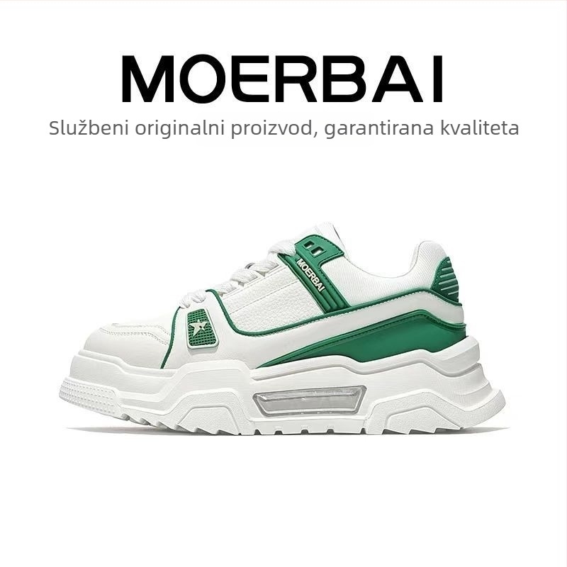 Mobey muške platforme – gornji dio od prvoklasne teleće kože, okrugli vrh, srednja visina pete 3–5 cm, vezanje špageric, potplat od pjenaste gume