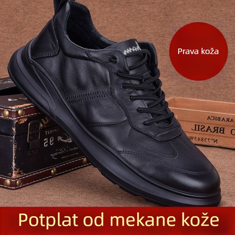 Muške kožne tenisice, 2025 novi model, casual kožne tenisice s mekanim potplatom