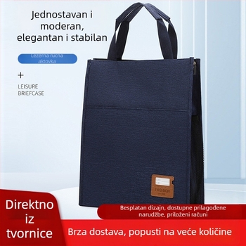 Prilagođena vodootporna torba za dokumente za muškarce, uspravni dizajn, ojačana, velika zapremina, poslovna/uredska torba