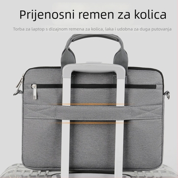 Muška poslovna torba za laptop, preko ramena, dvostruka zaštita, velika zapremina, vodootporan Oxford materijal