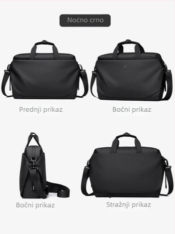 Muška torba preko ramena velikog kapaciteta za poslovna putovanja (Materijal: Oxford tkanina; Podstava: poliester; Kapacitet: 20–35L; Izdanje: Zima 2025)