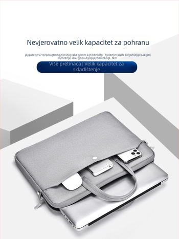 Torba za prijenosno računalo s jastučićem zraka, unisex, crossbody remen, za 14,1–16 inča