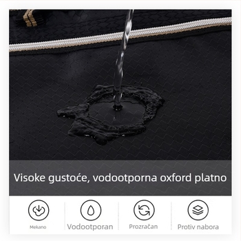 Muška torba za dokumente, vodootporna Oxford platna, ručno nošenje, s logom, lagana