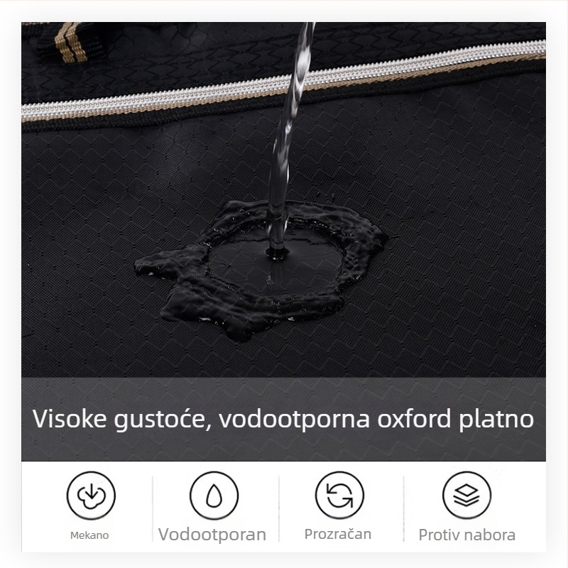 Muška torba za dokumente, vodootporna Oxford platna, ručno nošenje, s logom, lagana