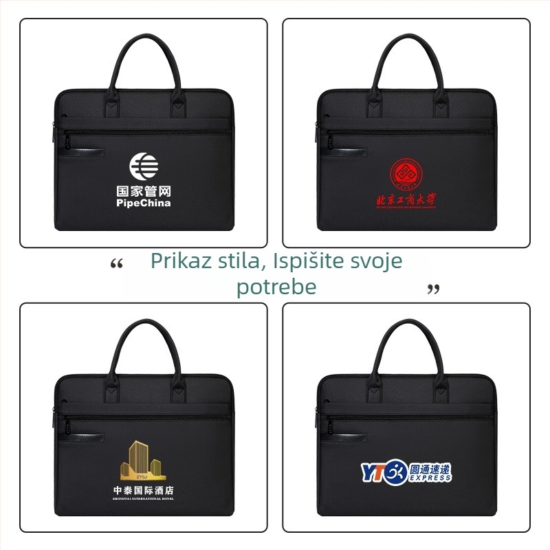 Dokument torba Oak Qi s patentnim zatvaračem, Oxford tkanina, stil putovanja (Brand: Oak Qi; Materijal: Oxford tkanina; Stil: Zipper; Stil: Putovanje)