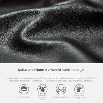 Zhihua Leather Goods Poslovna torba od prave kože – Koža prvog sloja, Veliki kapacitet, Poslovni stil putovanja