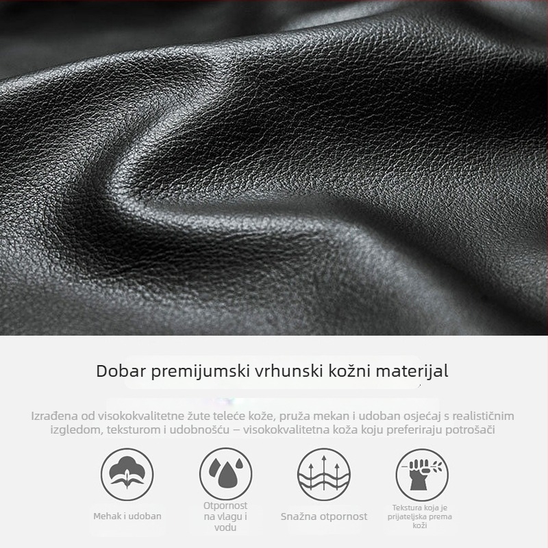 Zhihua Leather Goods Poslovna torba od prave kože – Koža prvog sloja, Veliki kapacitet, Poslovni stil putovanja