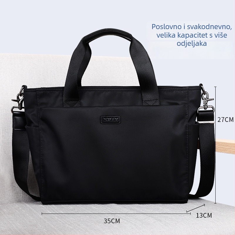 Poslovna torba | Nylon vodootporna torba za dokumente, gradski minimalistički stil, marka BJIAX/Baogasi